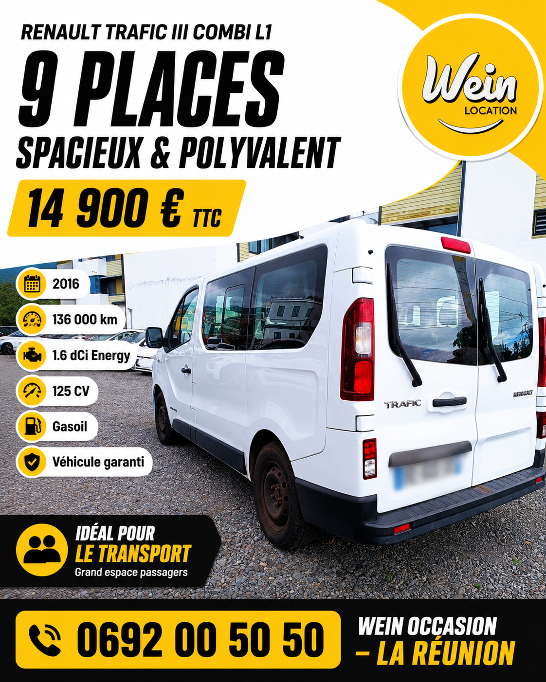 Renault Trafic III Combi L1 9 Places - photo 1